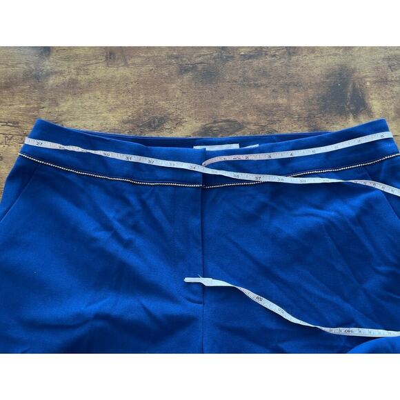 Calvin Klein Womens 12P Lapis Blue Career/Party/Wedding Guest Pockets Pants - Picture 4 of 8